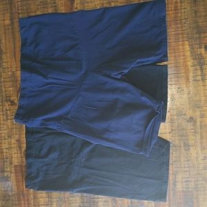 High waist band maternity stretchy shorts